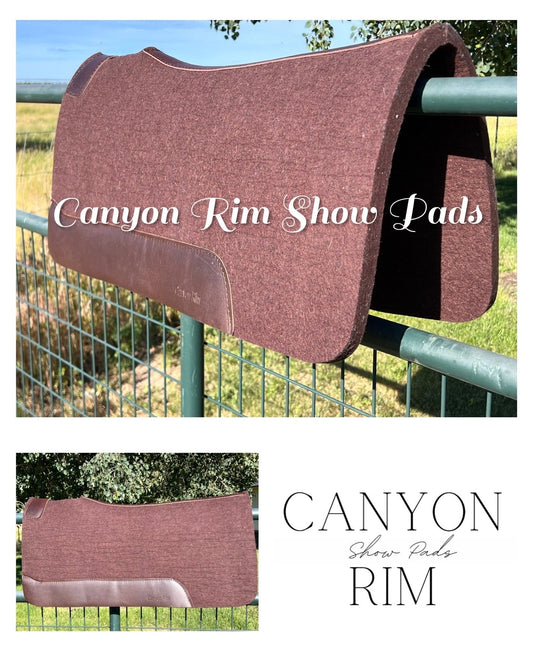 Contoured wool saddle pad