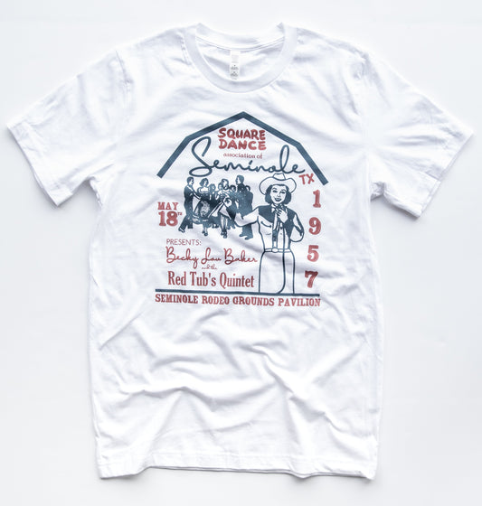 Seminole Square Dance Tee-White