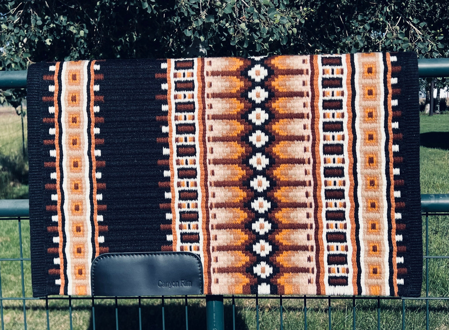 Beautiful browns, gold, black and white show pad
