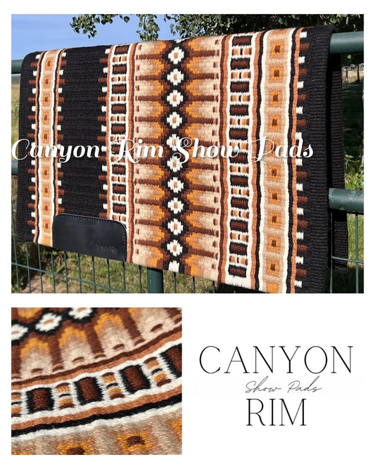 Beautiful browns, gold, black and white show pad