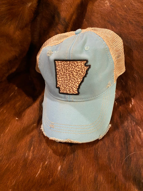Arkansas Leopard Cap Five Colors