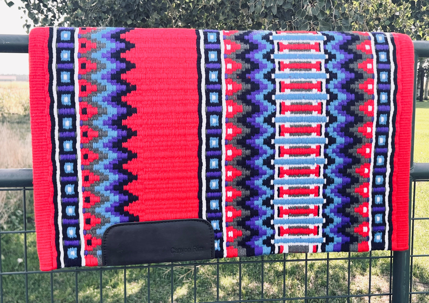 Beautiful red, and blues show pad