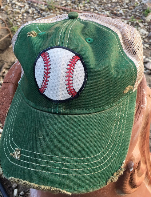 Distressed Baseball Cap Choose from 10 Colors