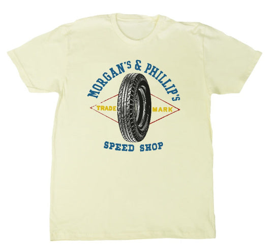 Morgan's & Phillip's Tire Tee-Natural