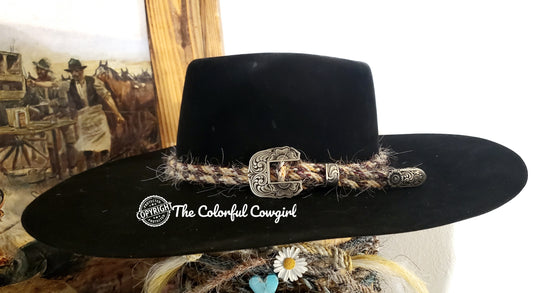 The Double Triple Hatband with John Mincer three piece buckle set