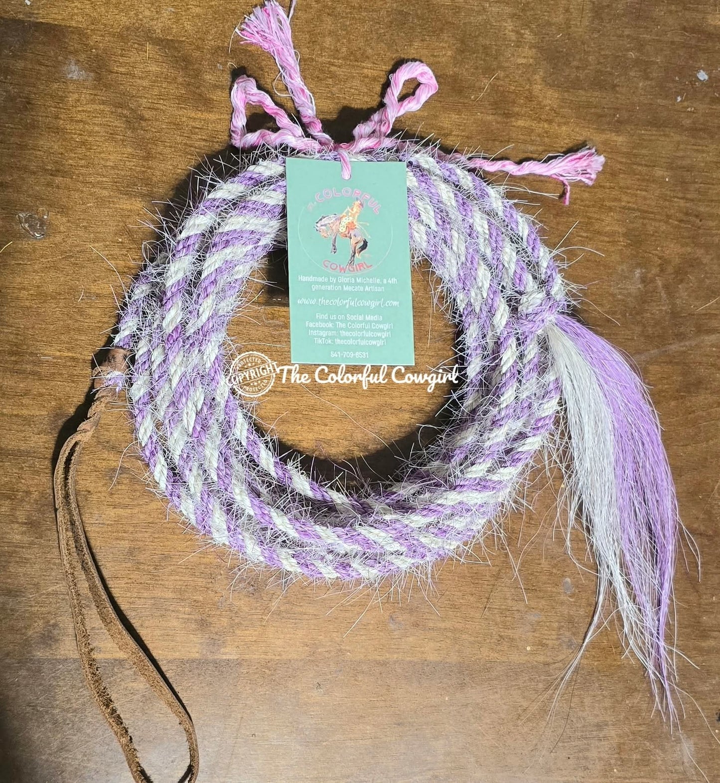 Itty Bitty Lavender and White Get Down Line