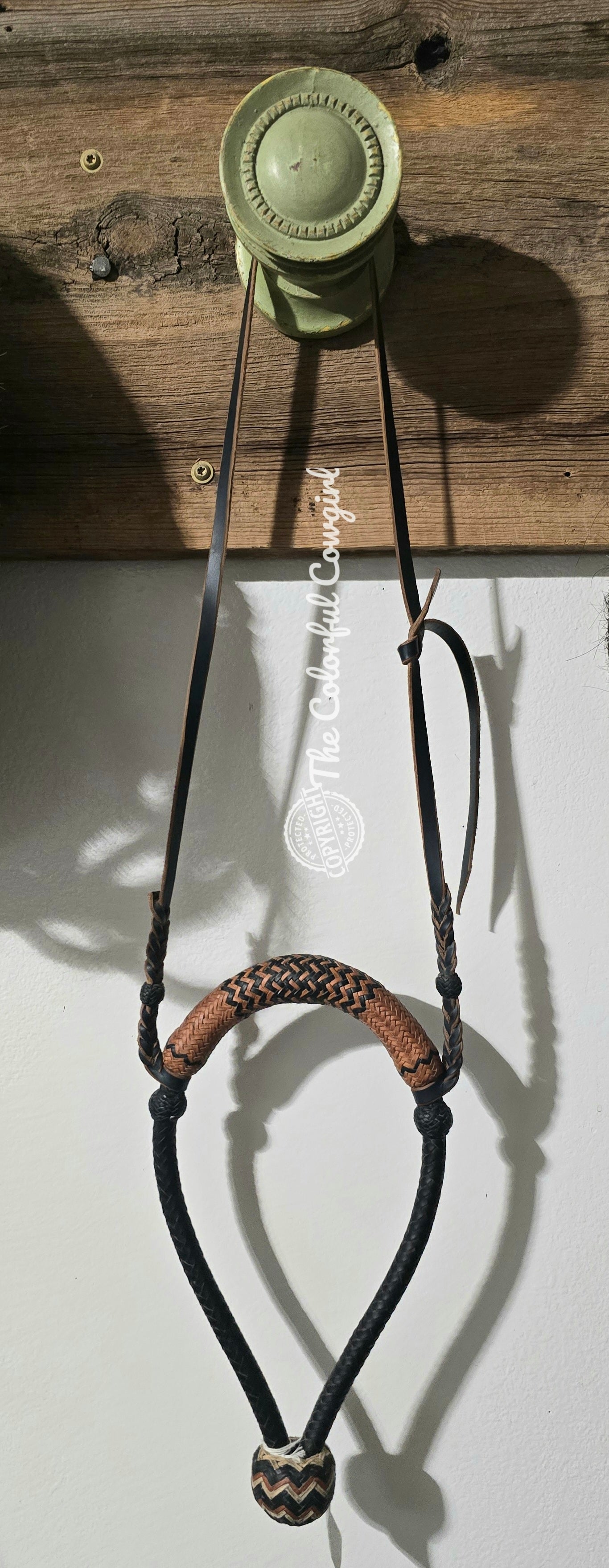 Black and Rust Roo Bosal by C Ralph Dillon
