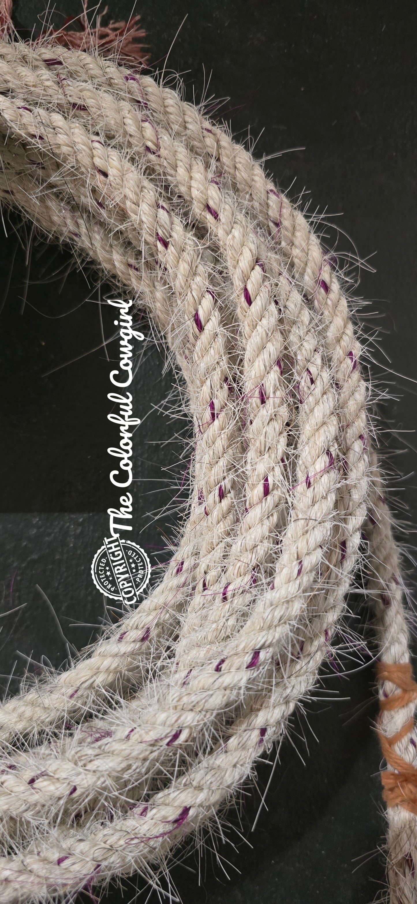 Simply White with a hint of Raspberry Mecate