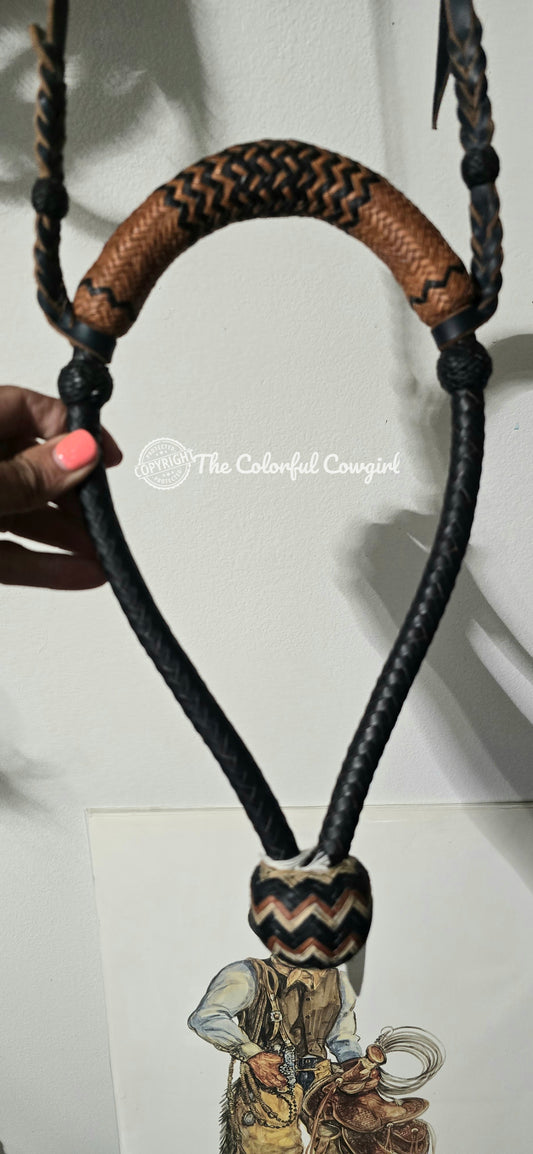 Black and Rust Roo Bosal by C Ralph Dillon