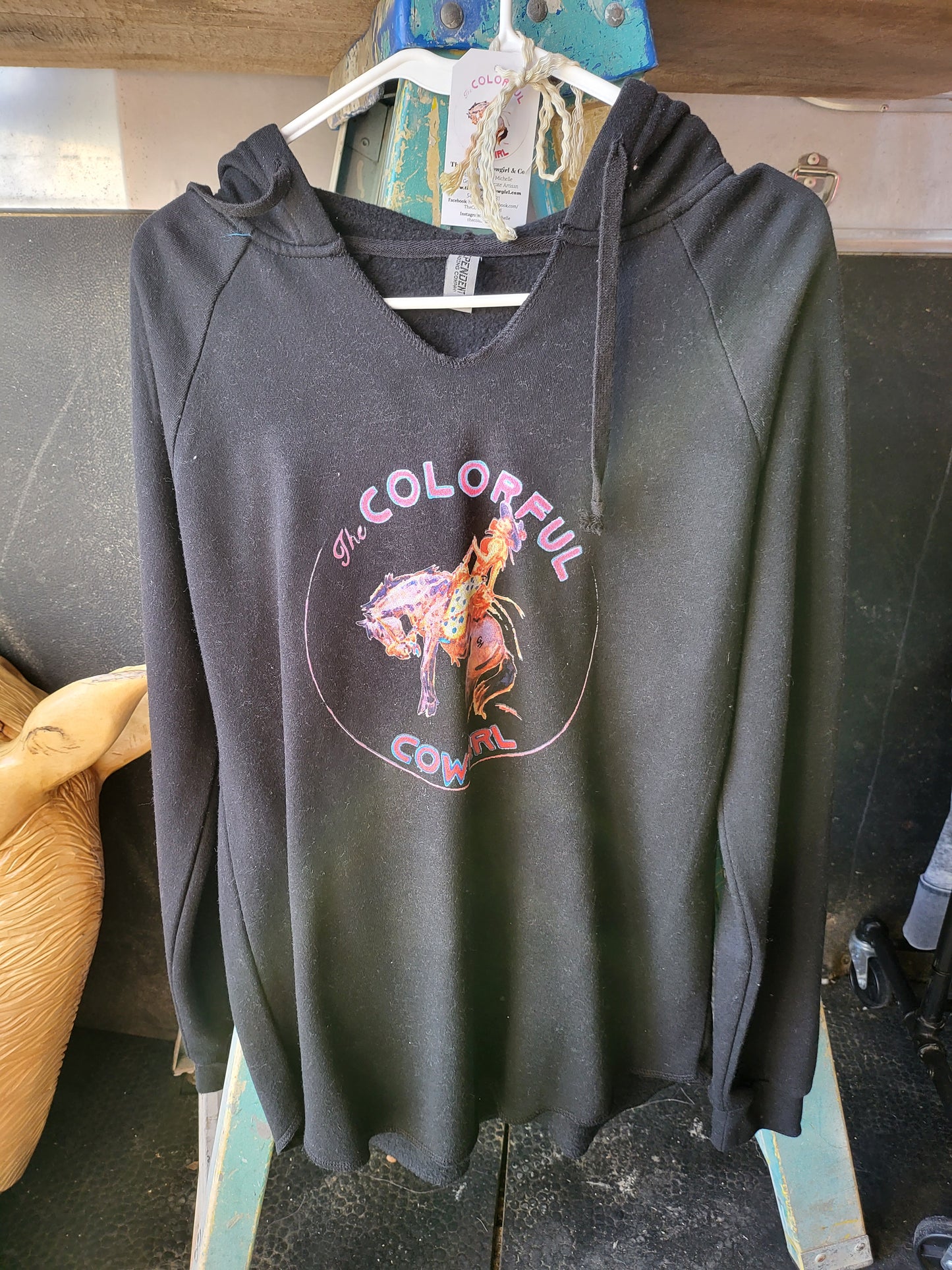 Colorful Cowgirl Logo Hoodie