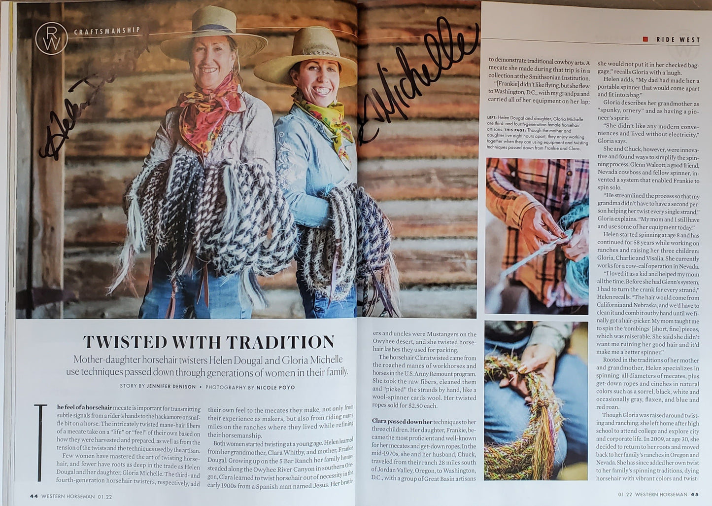 Autographed Western Horseman Magazine