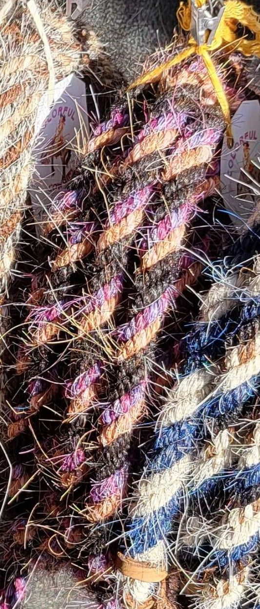 Pink, Violet, Black, Salmon Mix Mecate