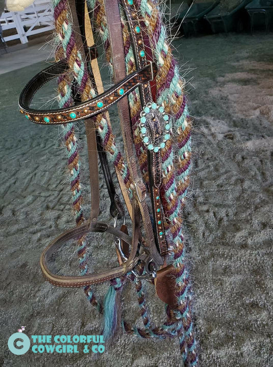 The Rebecca Mecate Headstall Set