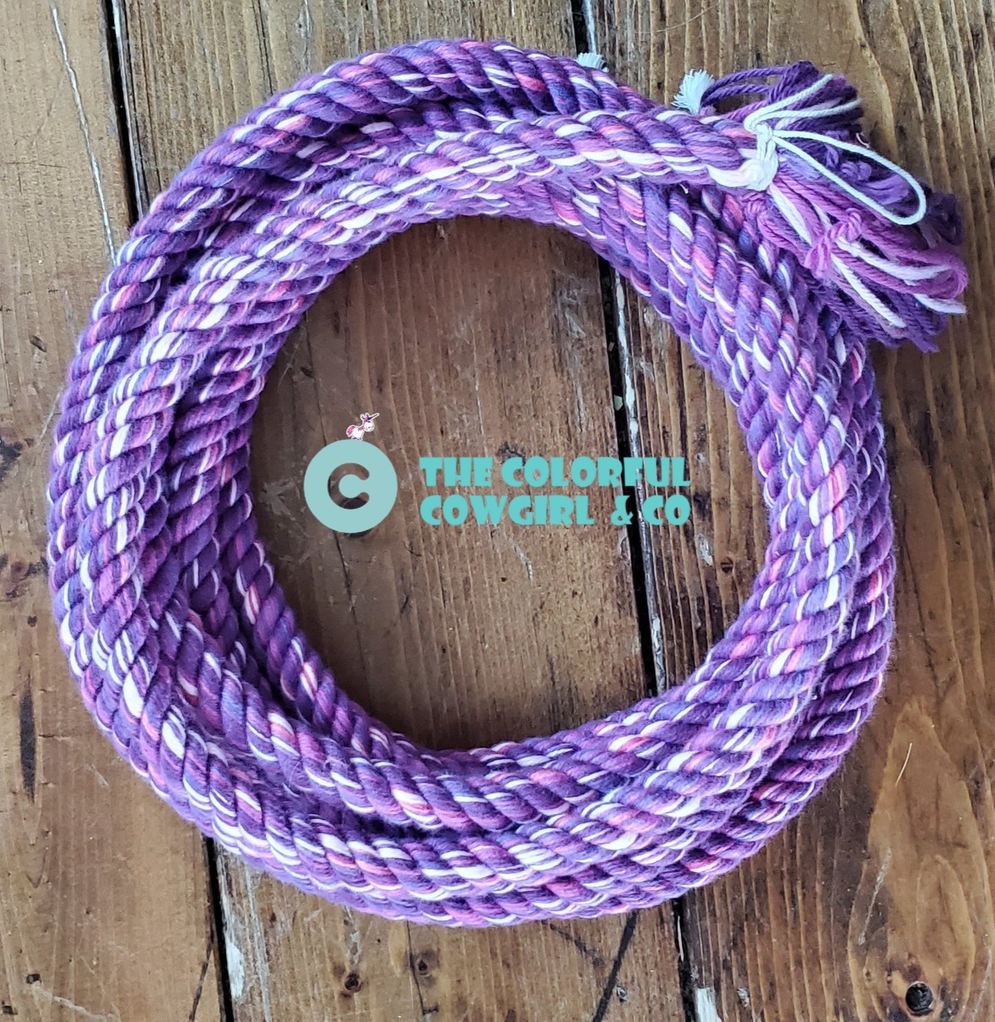 Purple Love Cotton Loop Rein
