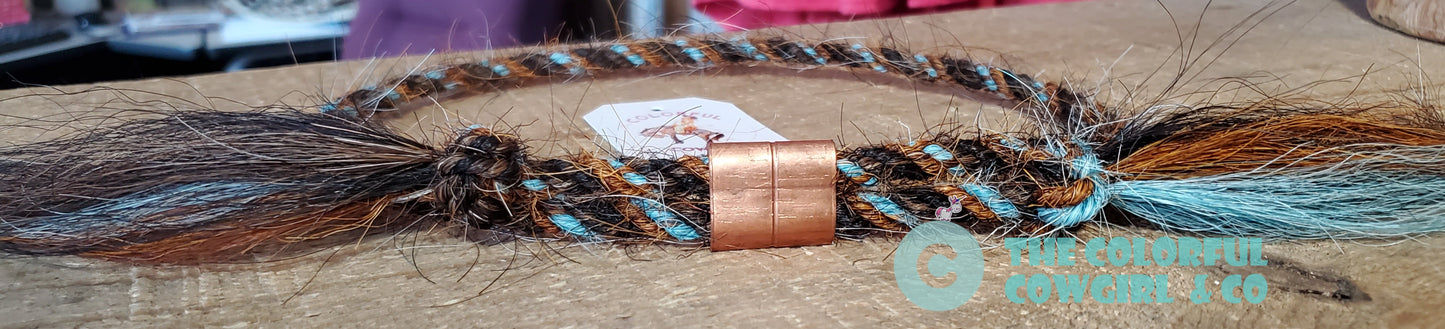 Copper Crimp and Wire Wrap Mecate Hatbands Available