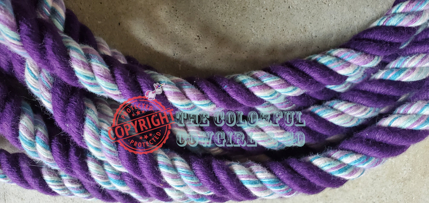 Purple Mix Cotton Loop Rein