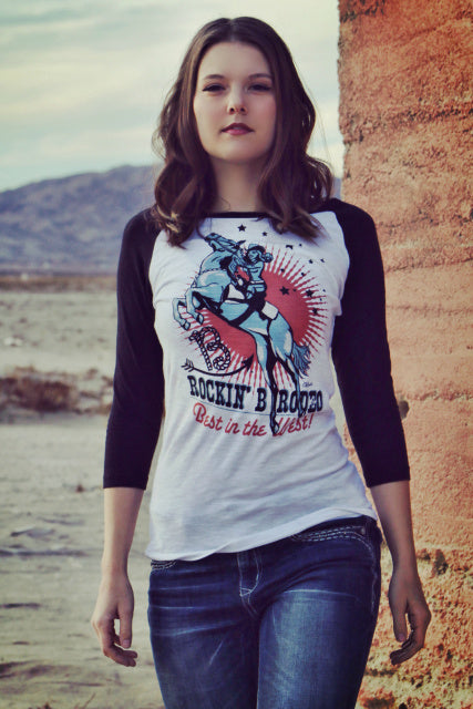 Rocking B Rodeo Vintage Baseball Tee